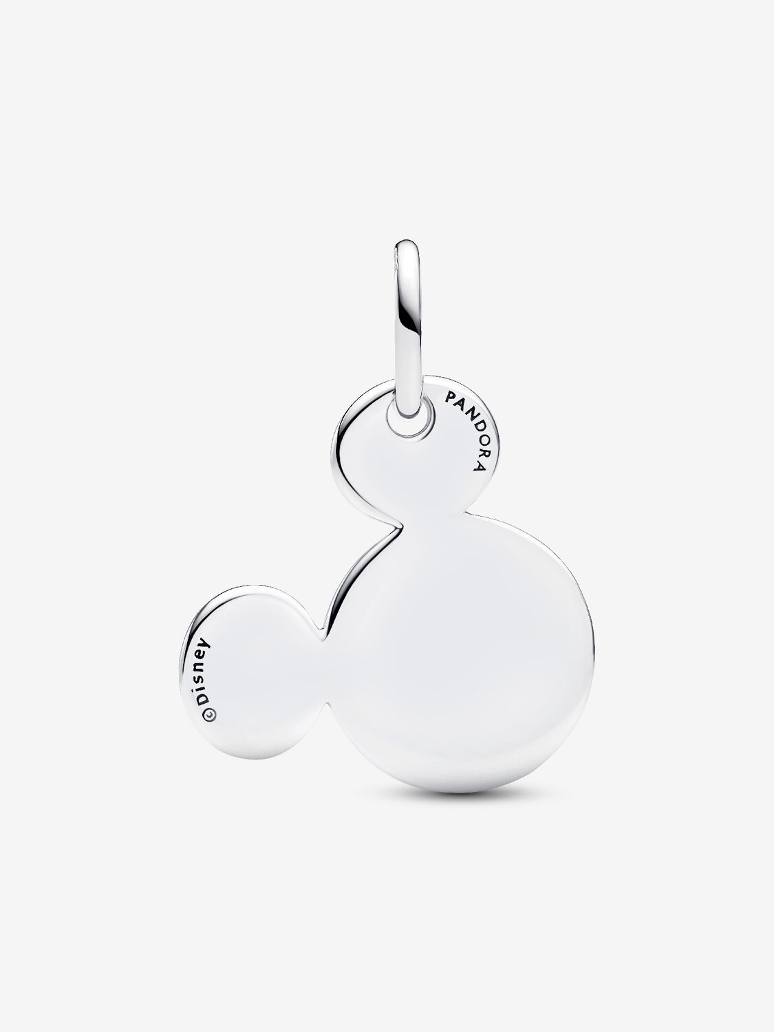 Micky Maus Gravierbarer Charm-Anhänger Sterling-Silber