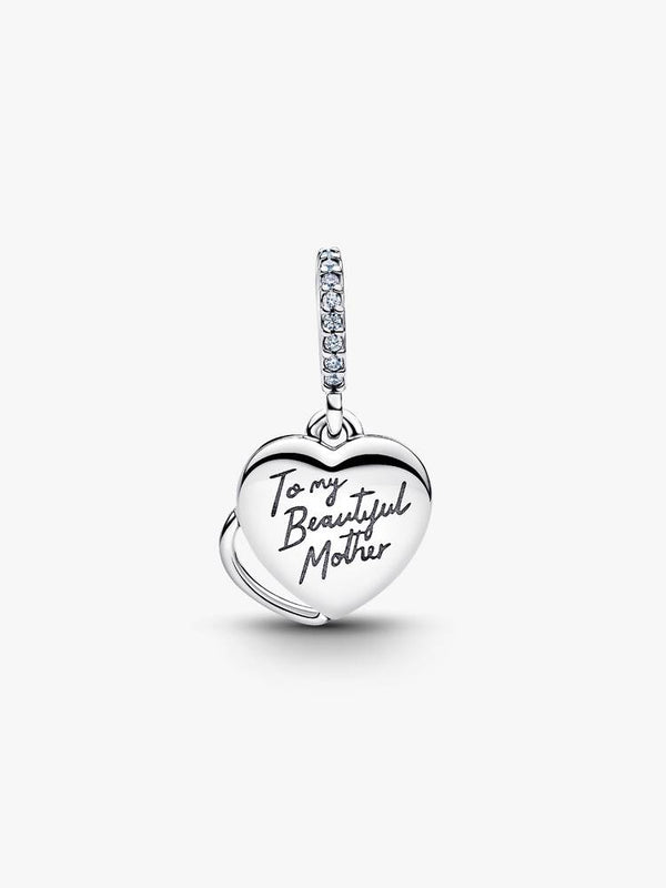Beautiful Mother Doppelter Charm-Anhänger Sterling-Silber