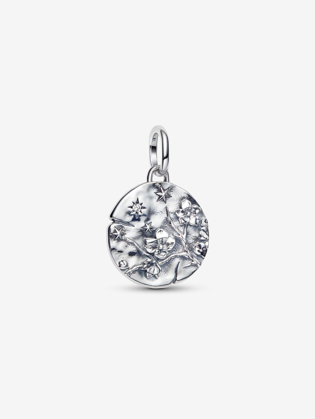 Kirschblüte Medaillon-Charm Sterling-Silb