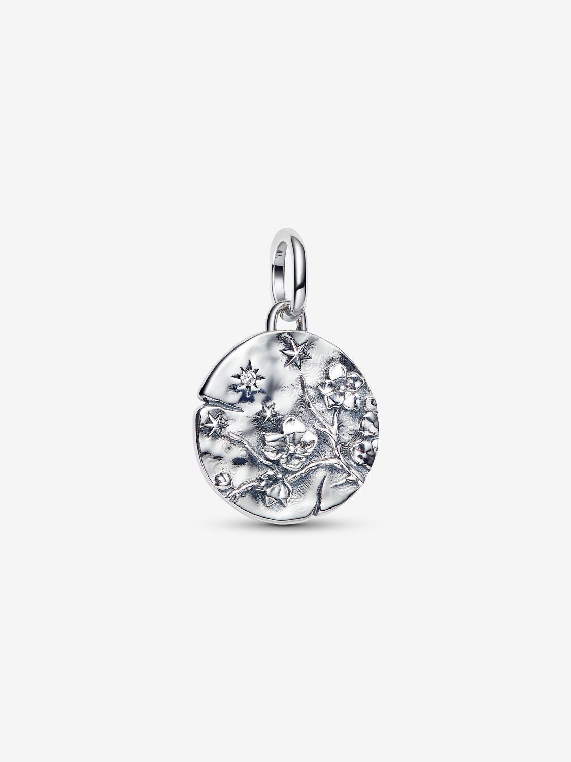 Kirschblüte Medaillon-Charm Sterling-Silb