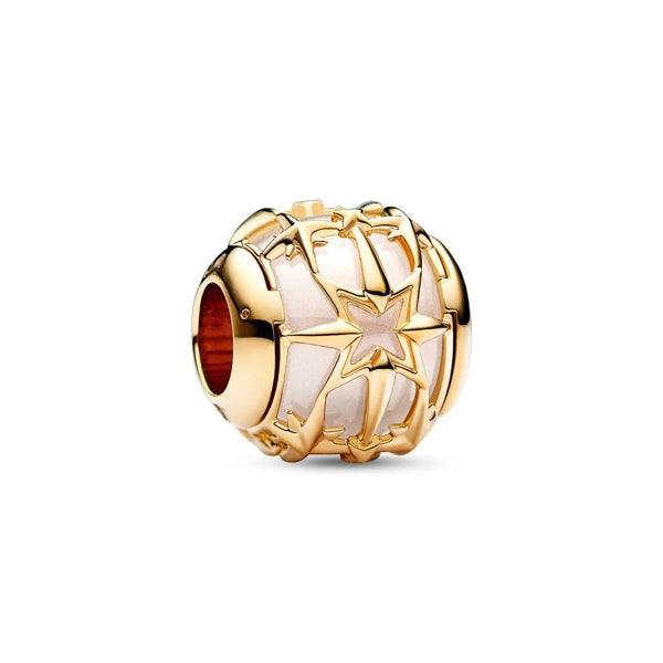 Charm Planet Venus Open Work Zirkonia Vergoldet