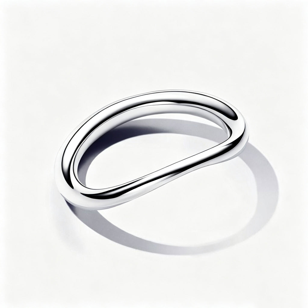 Essence Bandring Organisch Geformt Silber