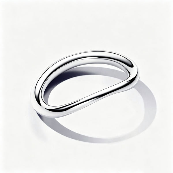 Essence Bandring Organisch Geformt Silber