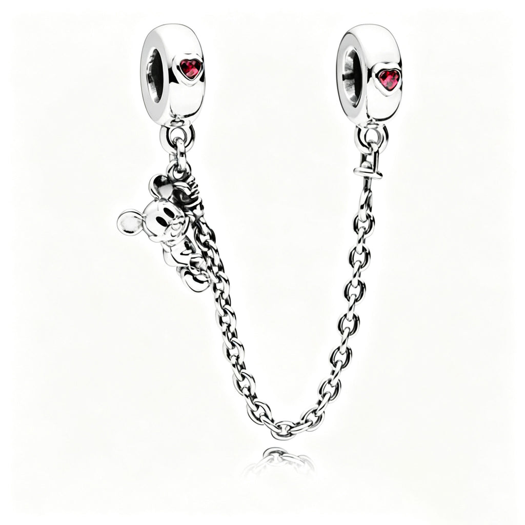 797173CZR Komfortkette Climbing Mickey Silber 5 cm