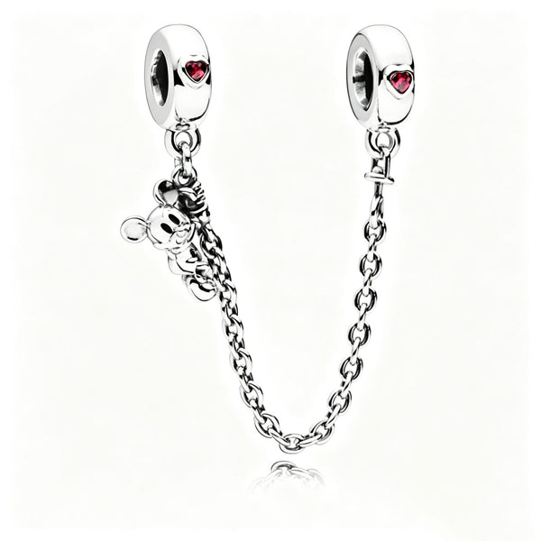 797173CZR Komfortkette Climbing Mickey Silber 5 cm
