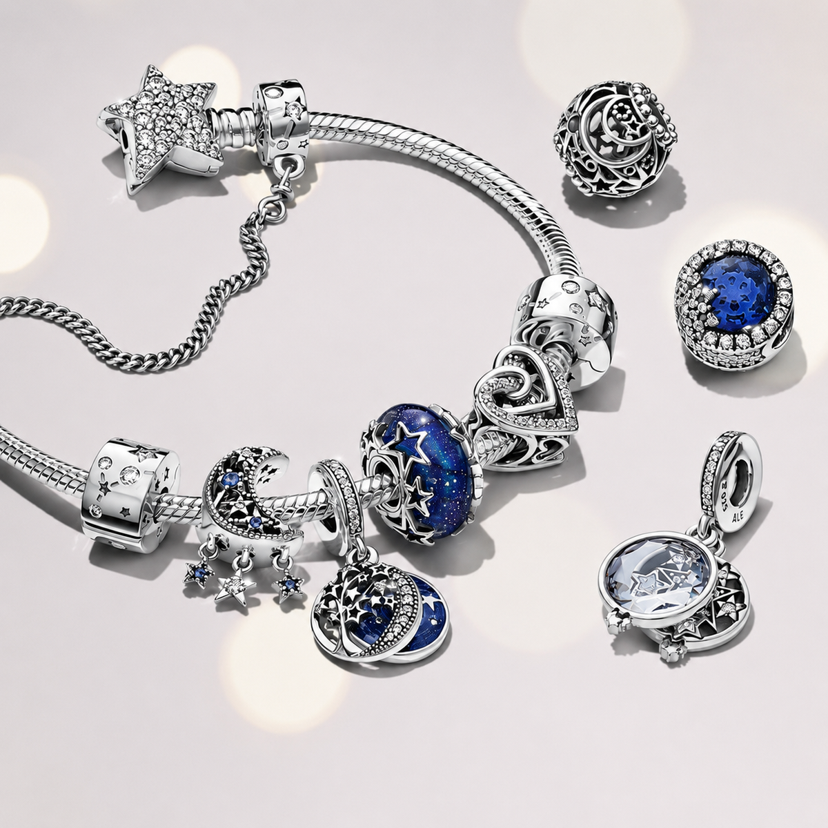Tennisarmband Funkelndes Herz Zirkonia Silber