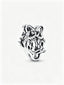 Daisy Duck Offen gearbeiteter Charm Sterling-Silber