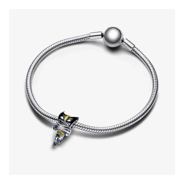 Charm Wolverine Emaille Sterling-Silber