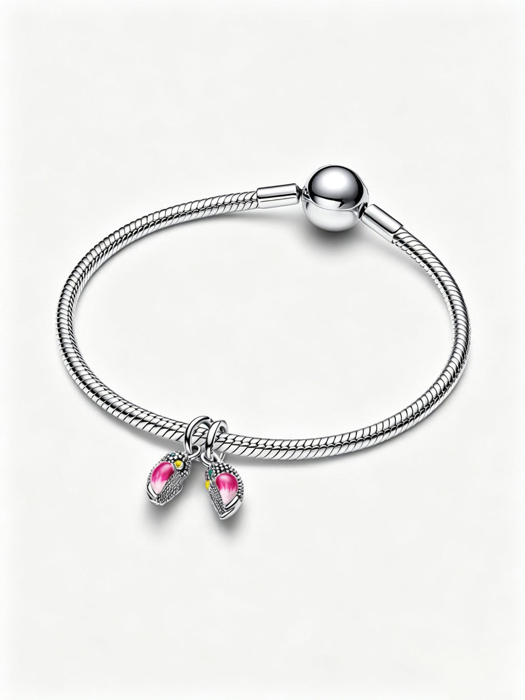 Turteltauben Charm-Anhänger Sterling-Silber