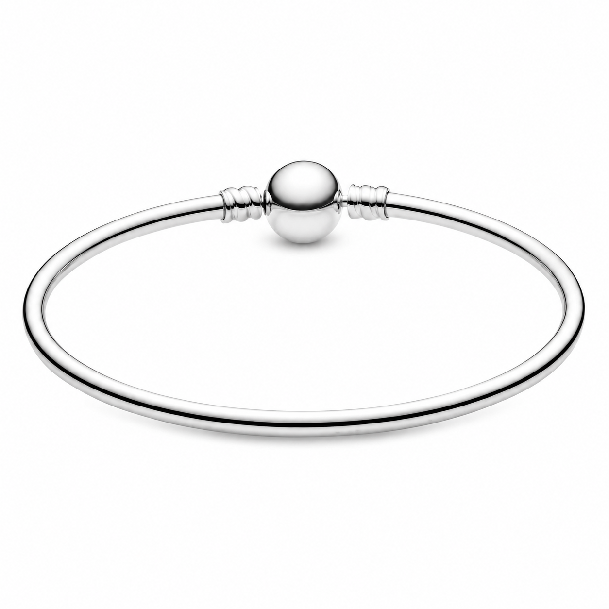 Charm-Armreif mit Kugelverschluss Silber Zweitbild