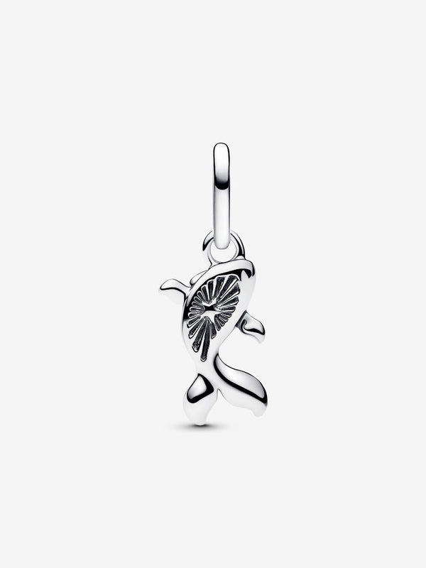 Roter Murano-Glas Koi-Fisch Mini-Charm-Anhänger Sterling-Silber