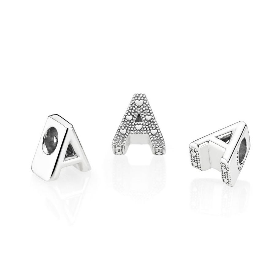 Charm Buchstabe Letter A Sterling-Silber