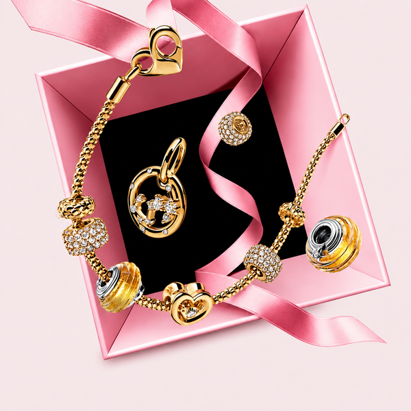 Charm-Anhänger Beweglicher Baby-Teddybär Blau Kristall Silber