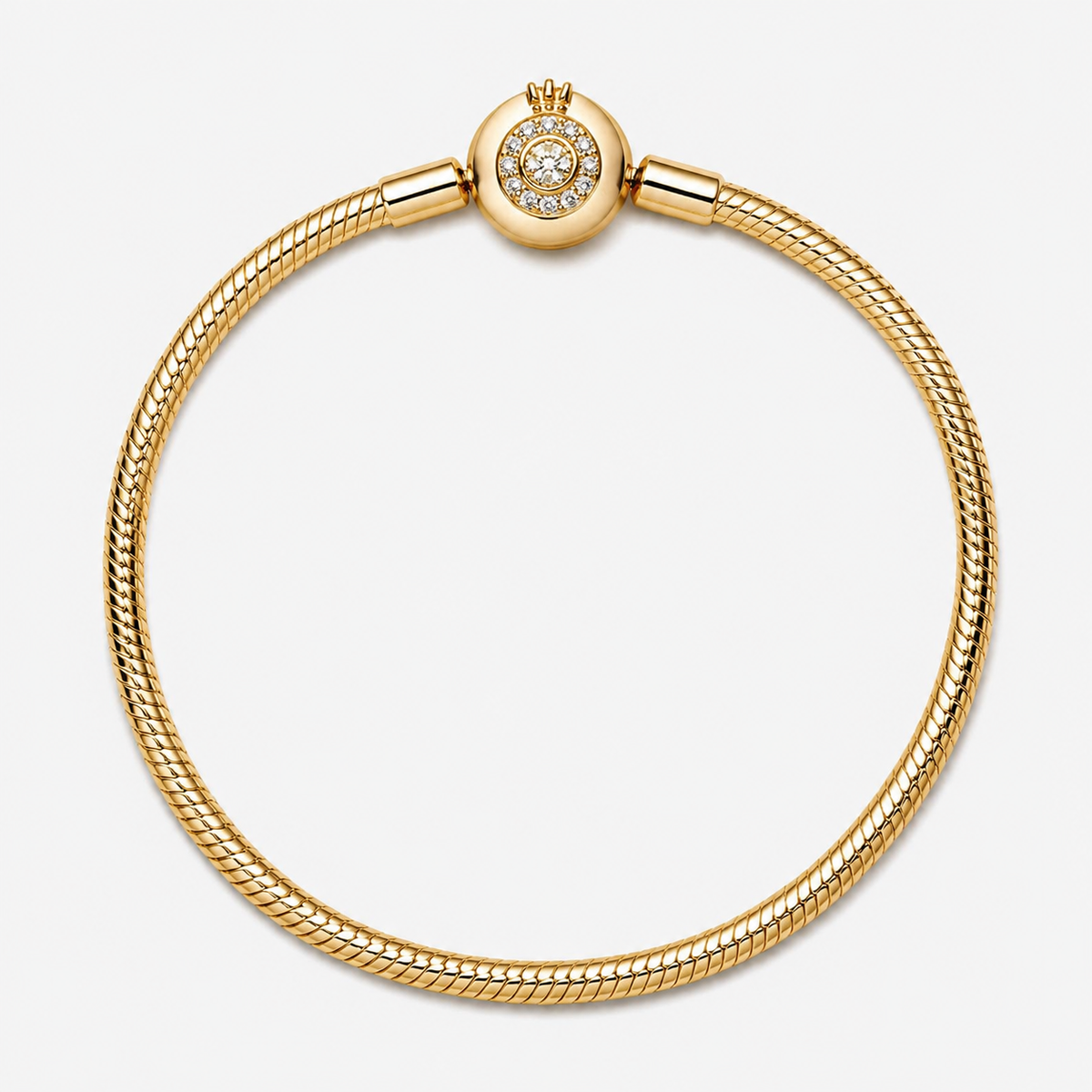 Shine  Schlangen-Gliederarmband Funkelndes Crown O